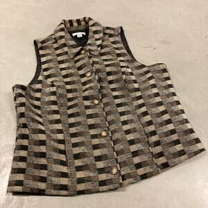 Vintage patterned vest Jacket